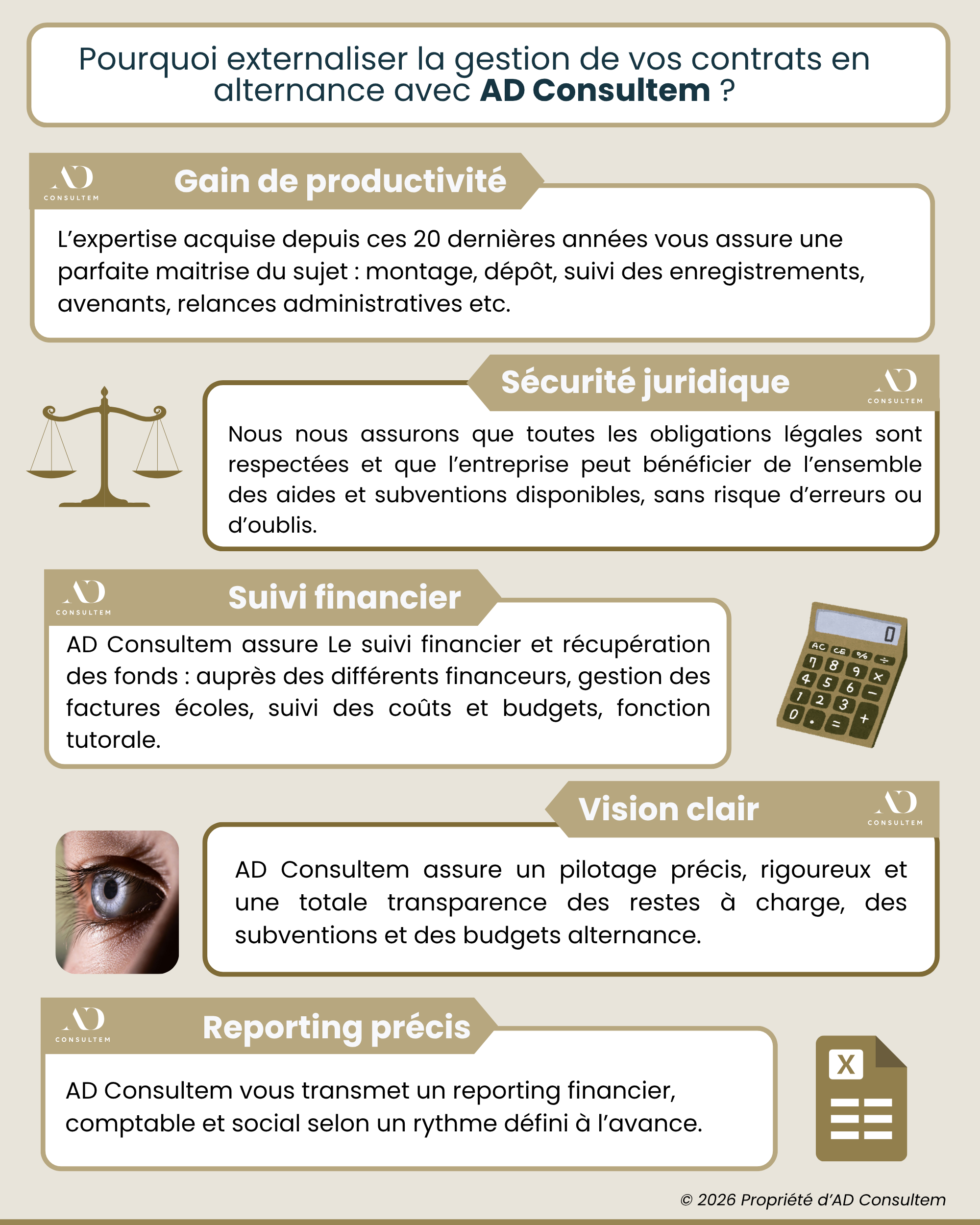 L’externalisation de la gestion administrative de l’alternance avec AD Consultem<br />
